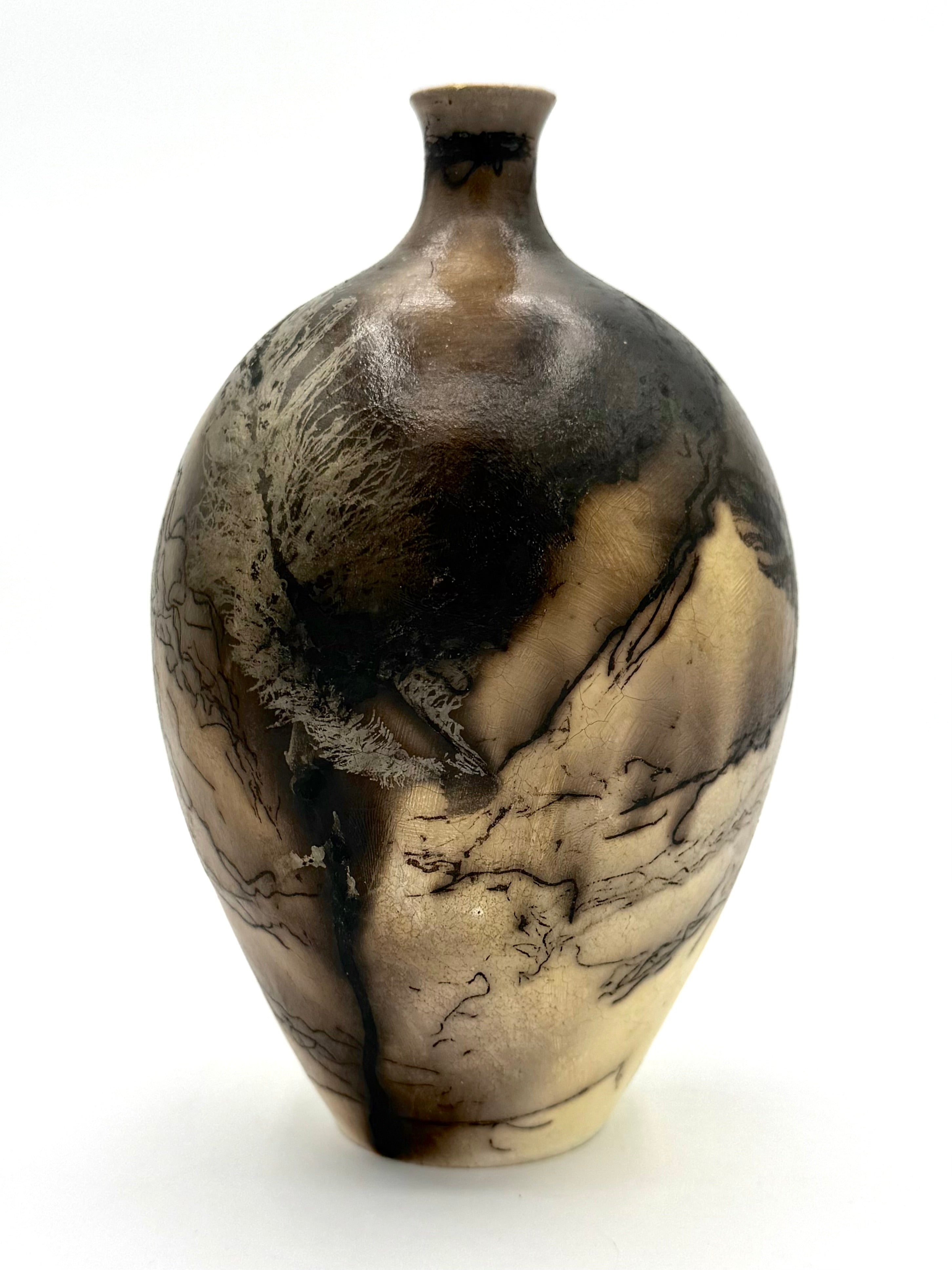 Raku Vase