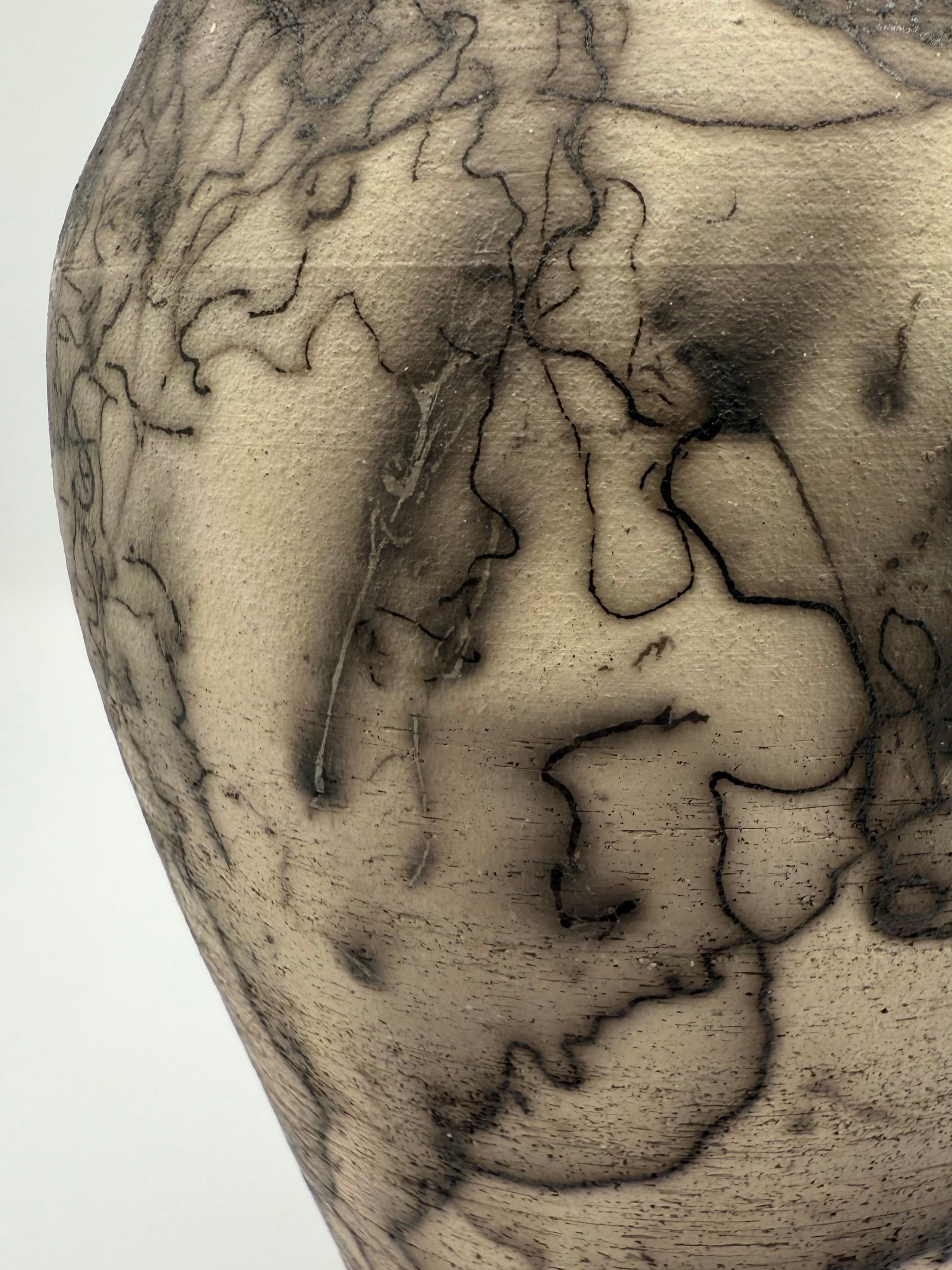 Horsehair Raku Vessel