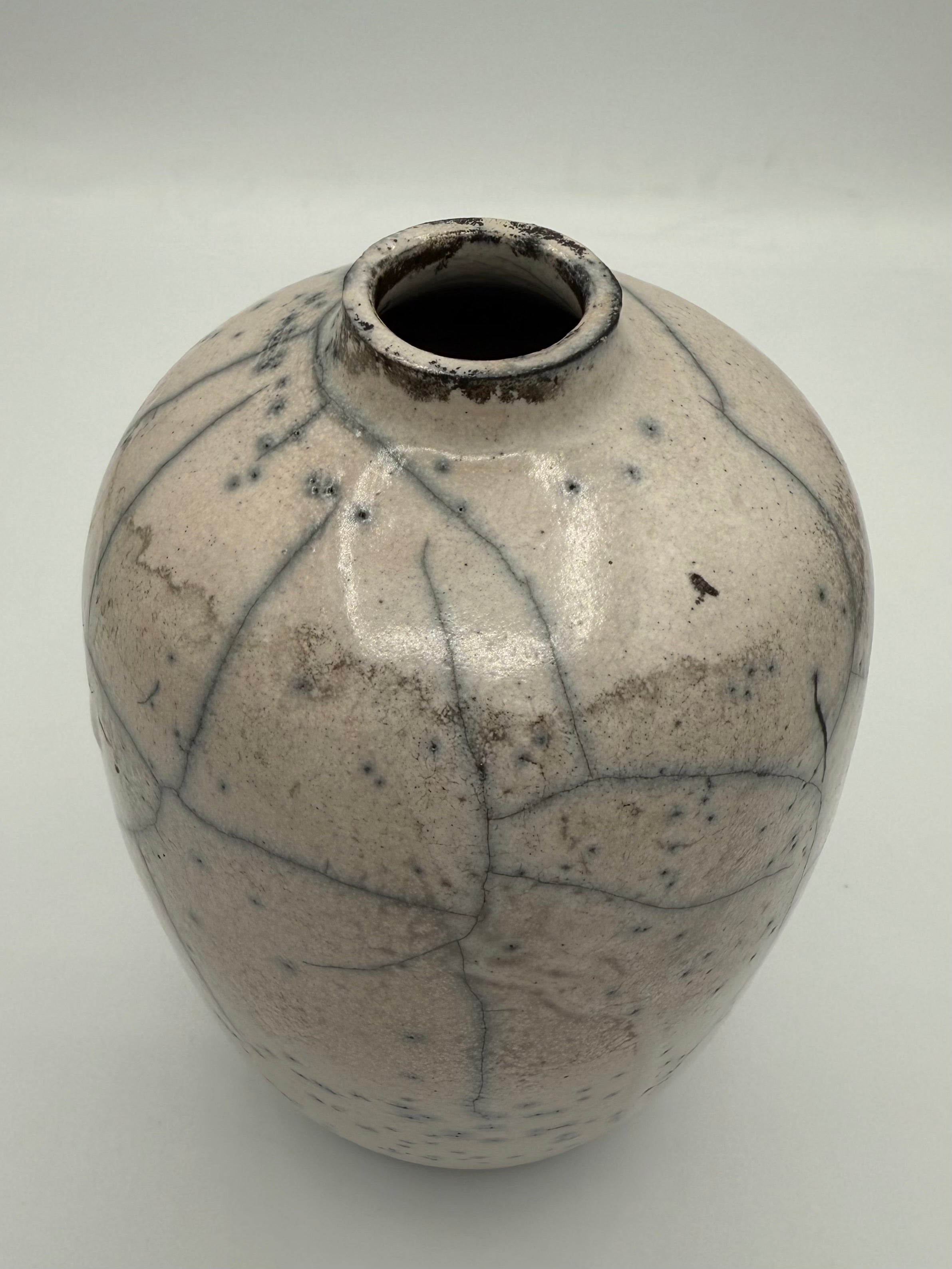 Raku Vase