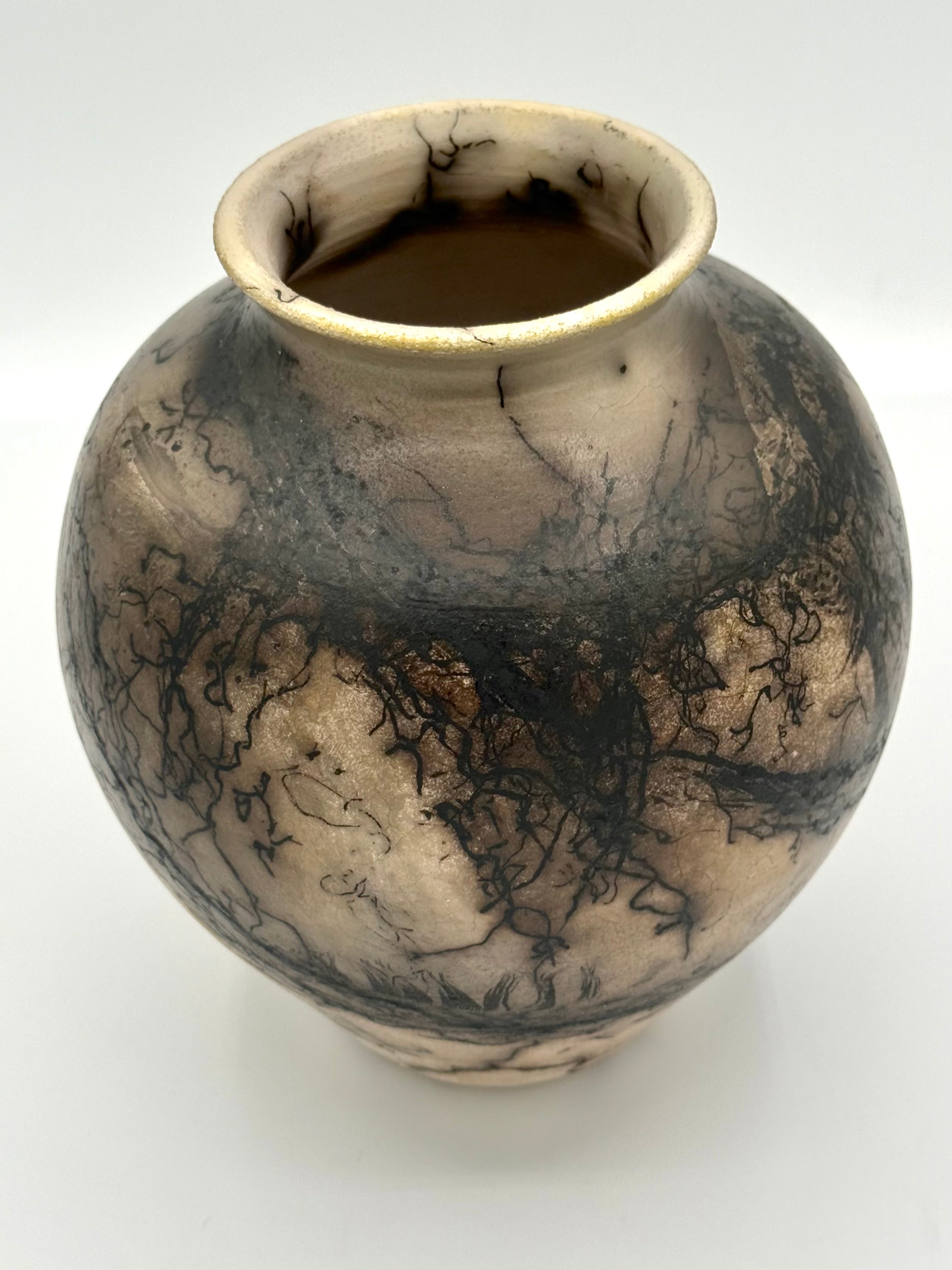 Raku Vase
