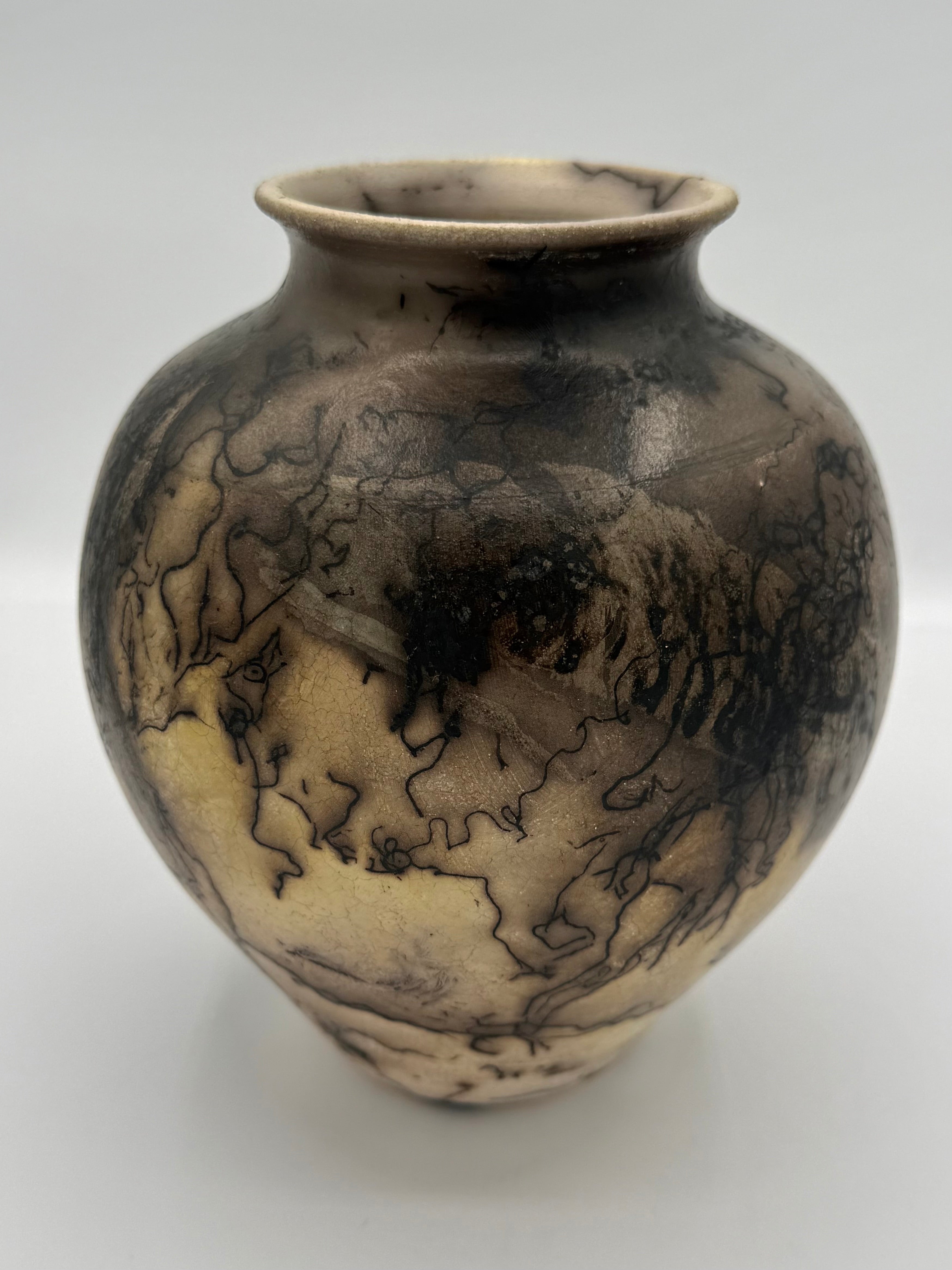 Raku Vase