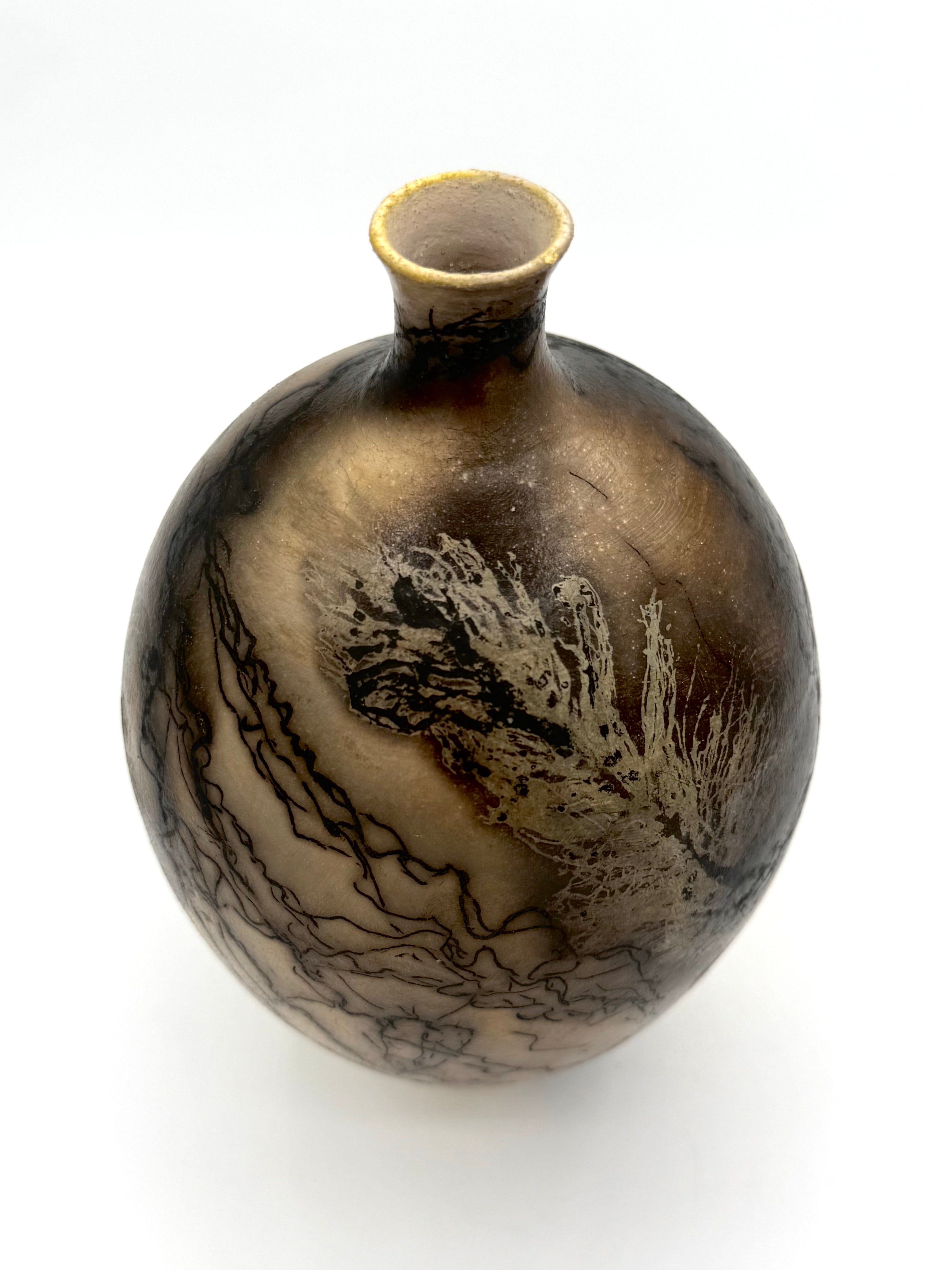 Raku Vase