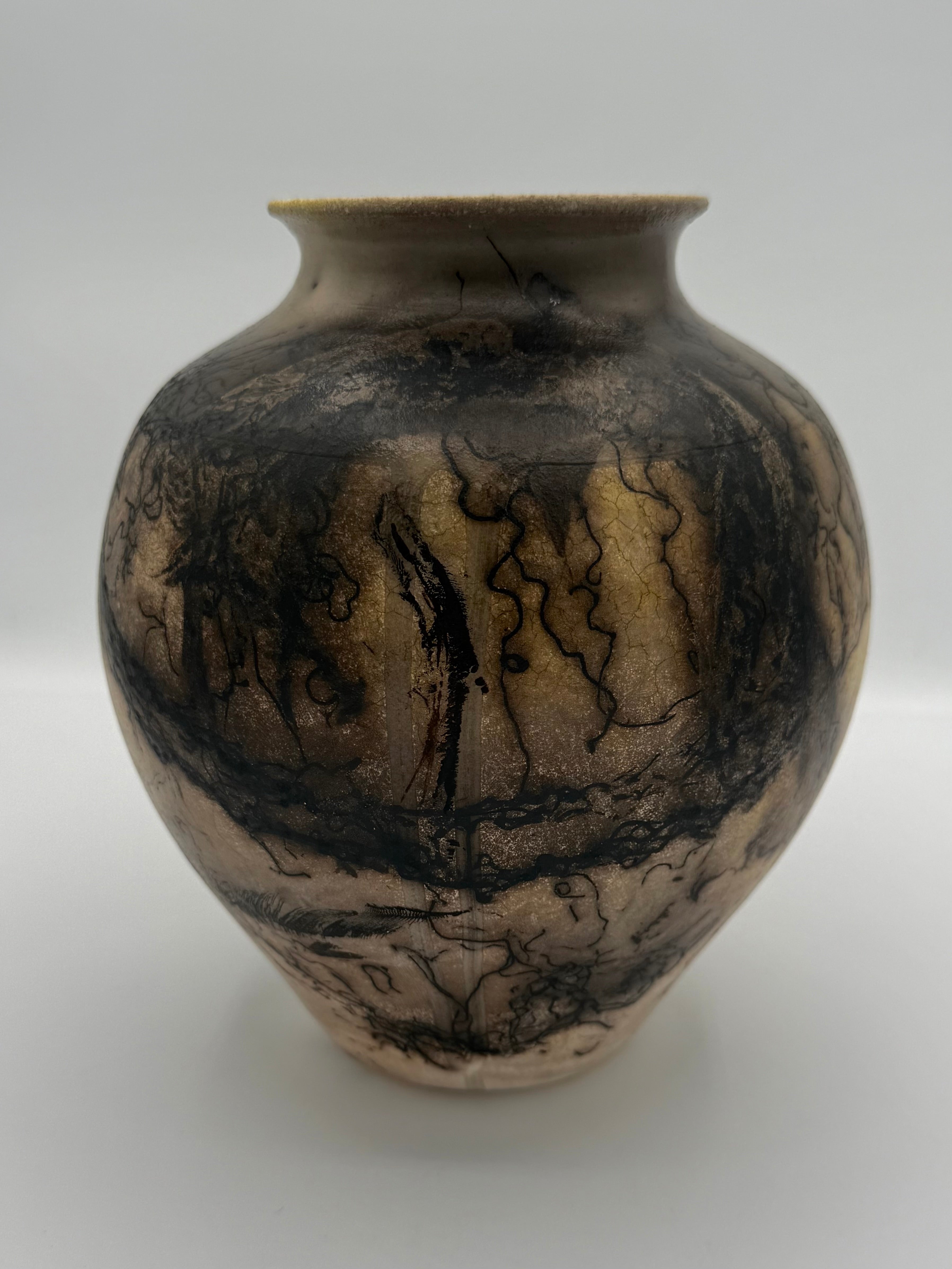Raku Vase