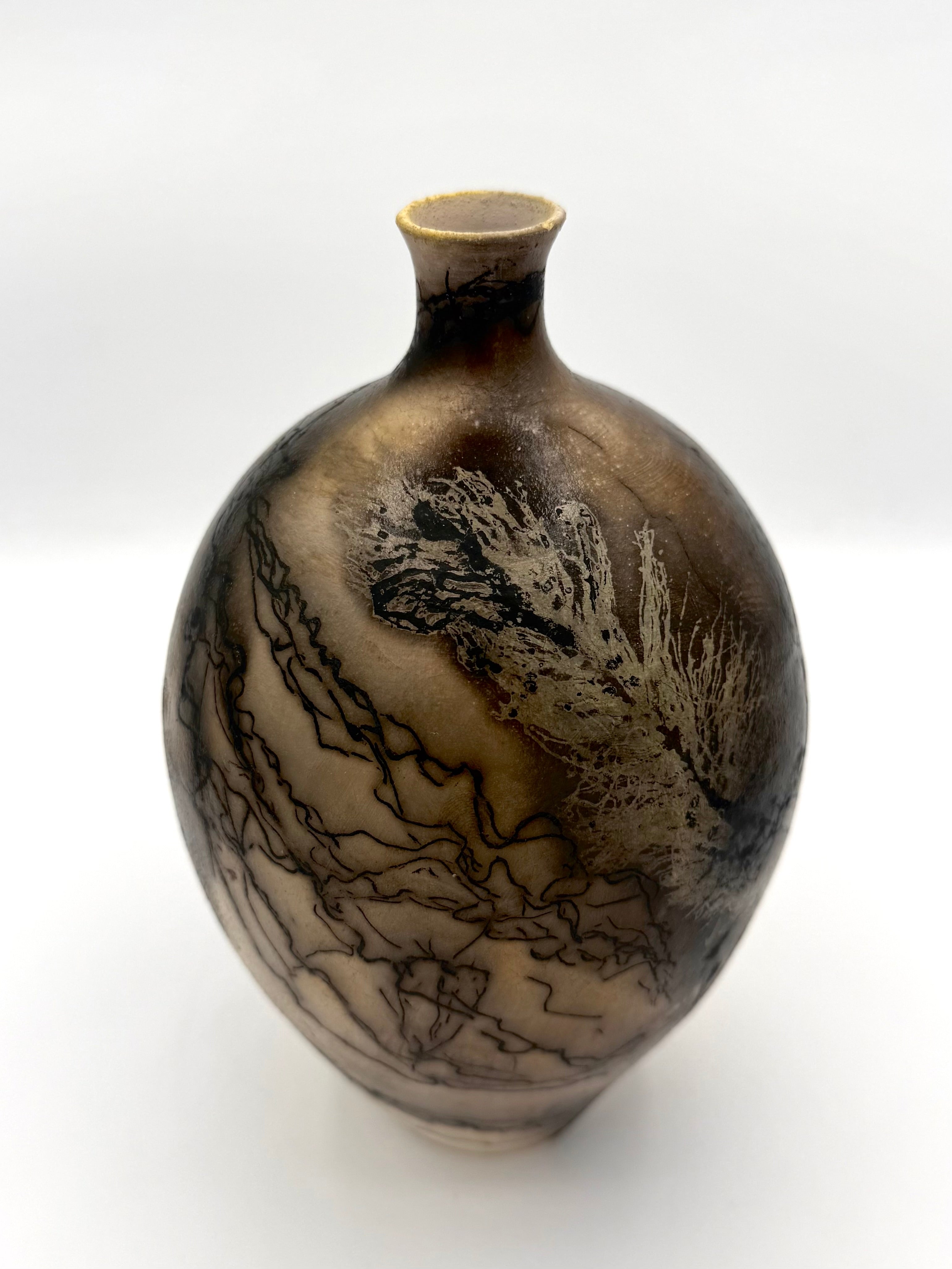 Raku Vase